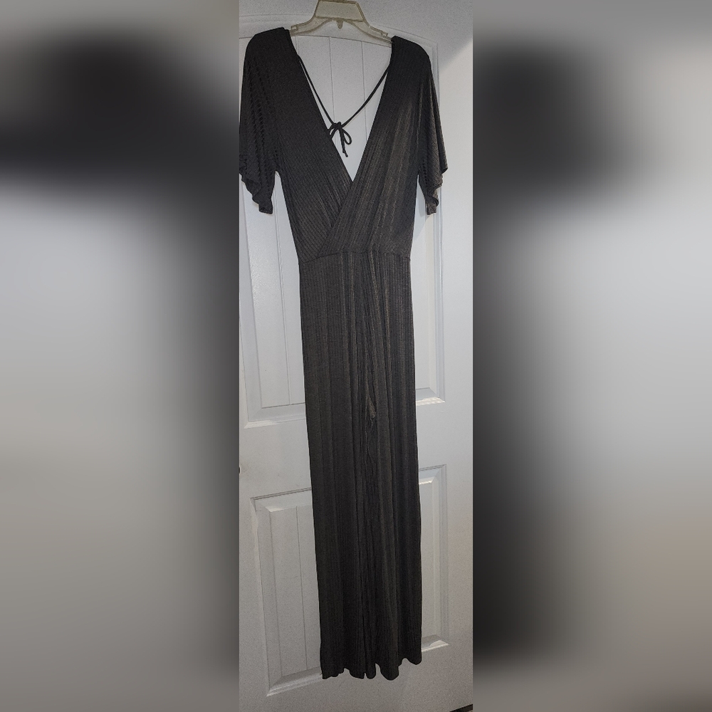 Rolla Coster Charcoal Short Sleeve Jumpsuit